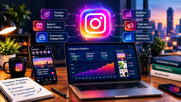 Instagram Marketing Service in 2026: Strategies to Build Reach, Engagement & Brand Growth